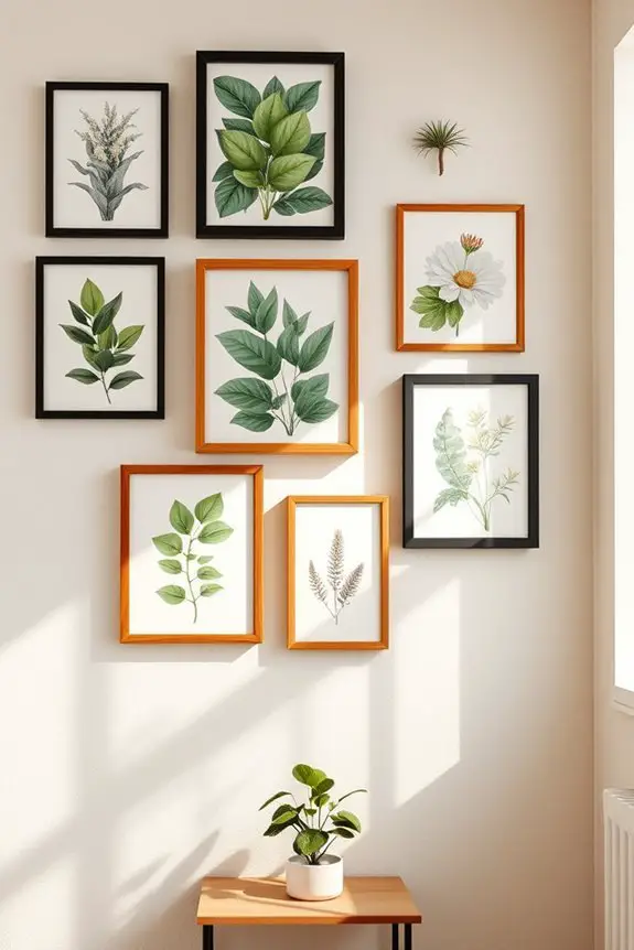 botanical prints for decor