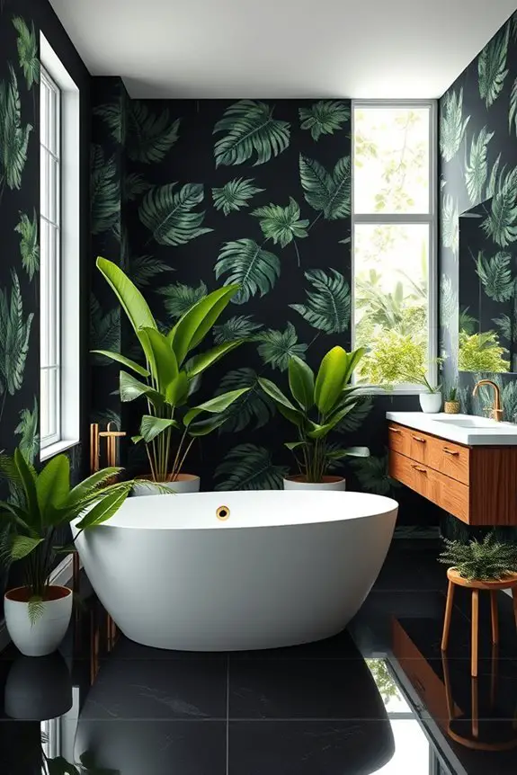 botanical prints tropical oasis