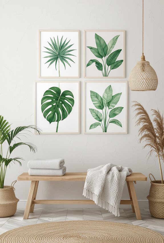 botanical tropical art greenery