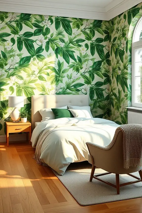 botanical wallpaper for tranquility