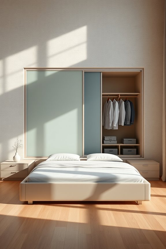 box bed wardrobe integration