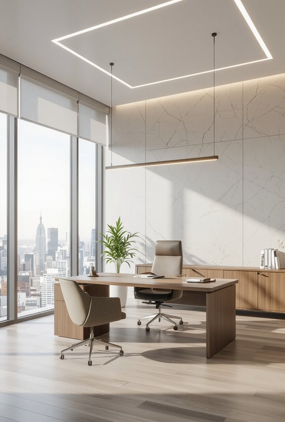 branded subtle identity wall