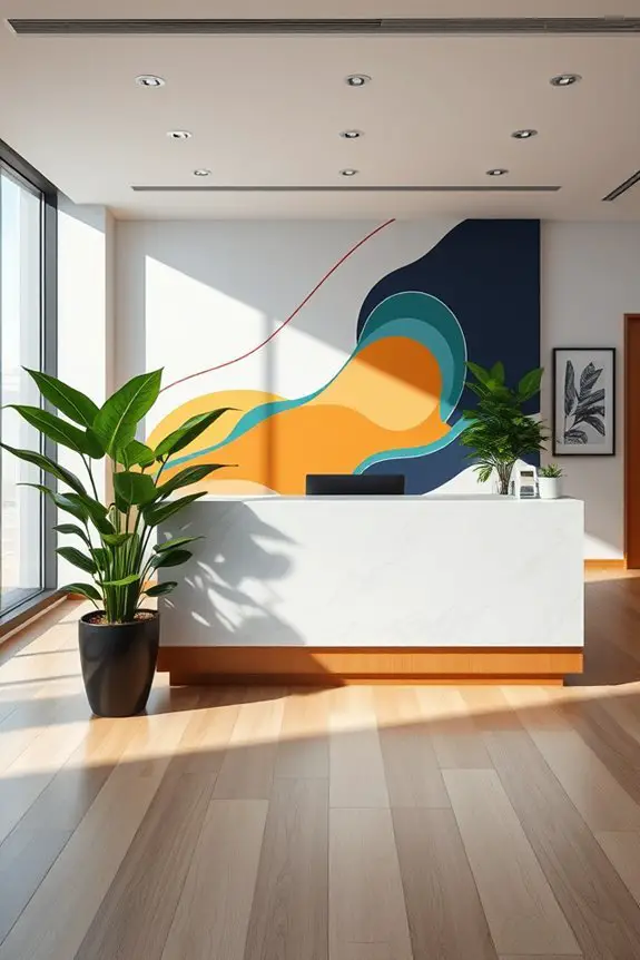 branded walls enhance workplace identity
