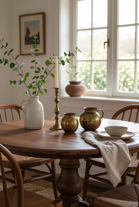 brass patina vintage layering