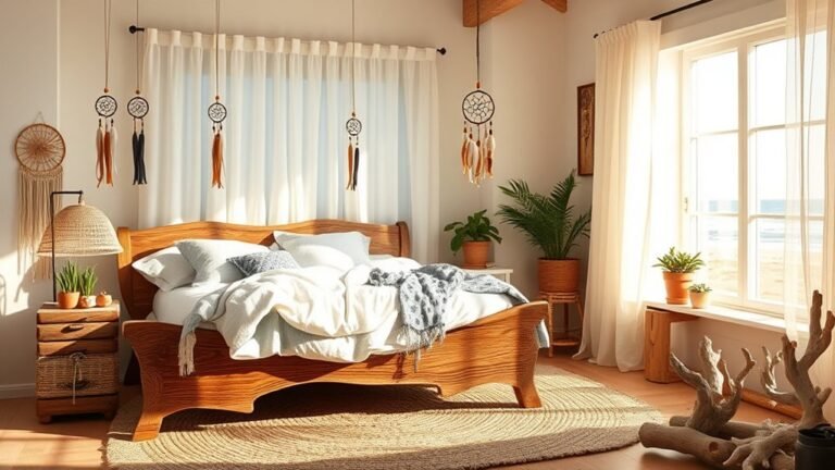 breezy beach inspired bedroom decor