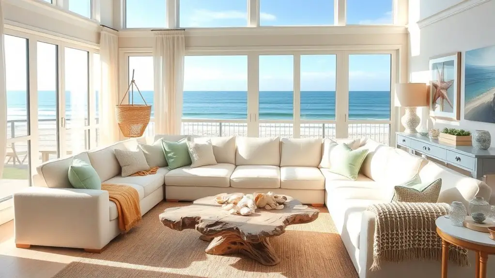 breezy coastal living room ideas