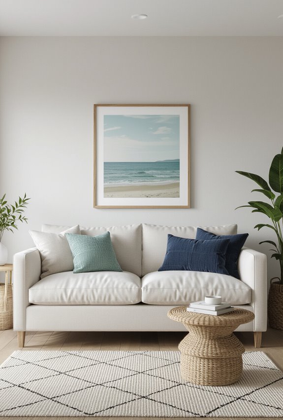 breezy compact coastal apartment ideas