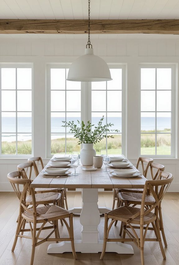breezy layered coastal tableware