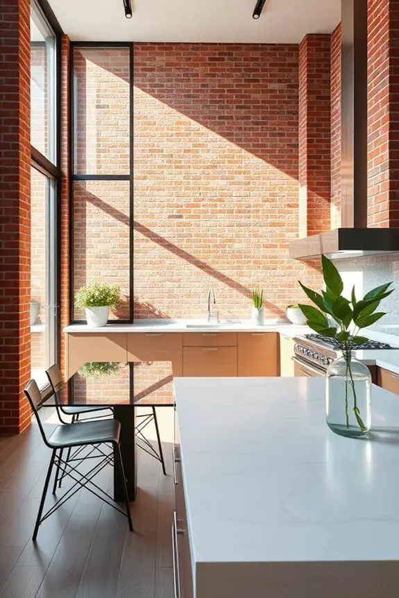 brick and glass harmony