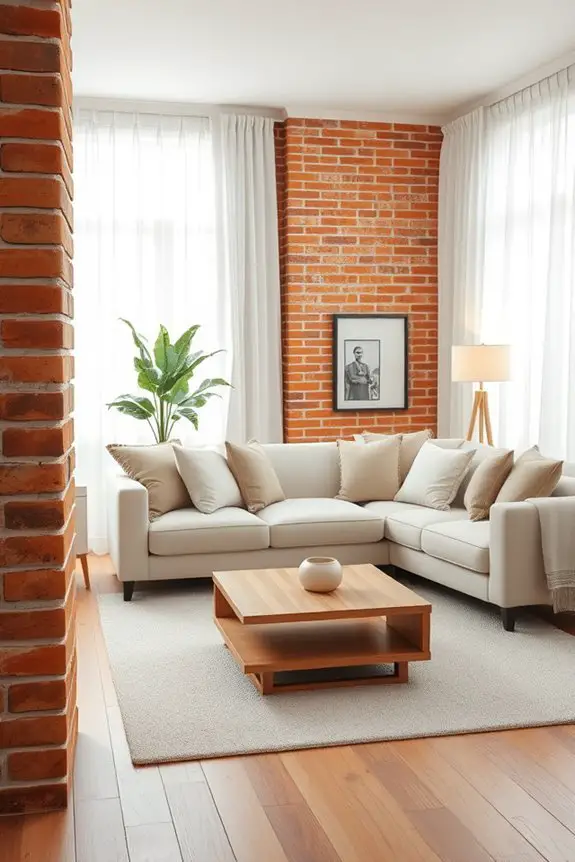 brick feature column design