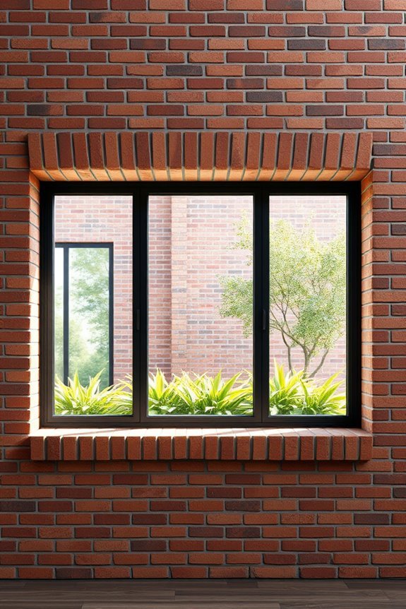 brick frames enhance windows