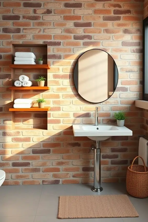 brick wall storage solution