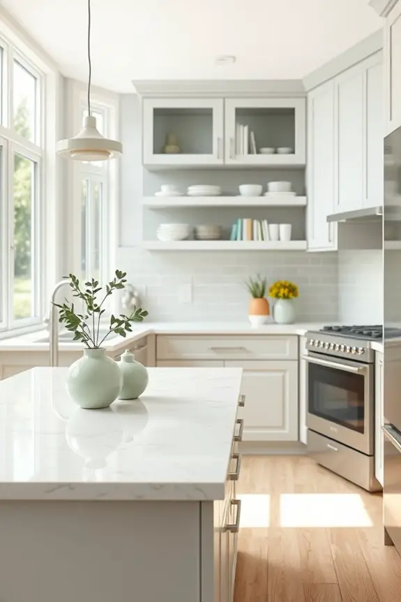 bright airy kitchen design