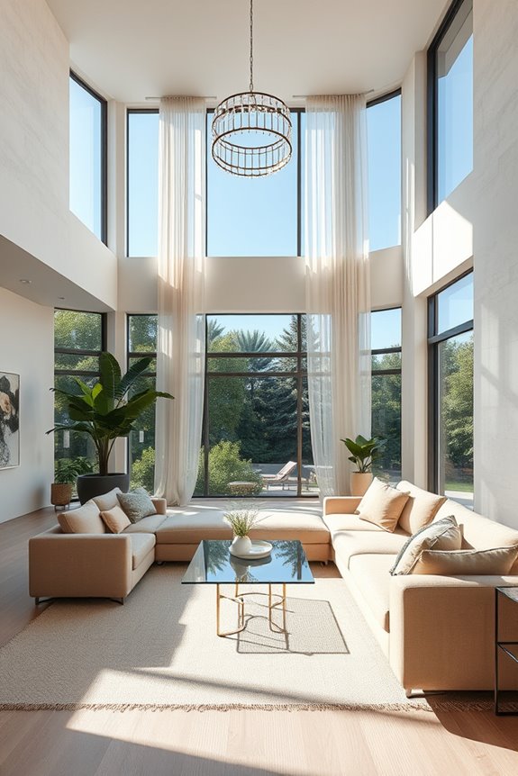 bright airy living spaces
