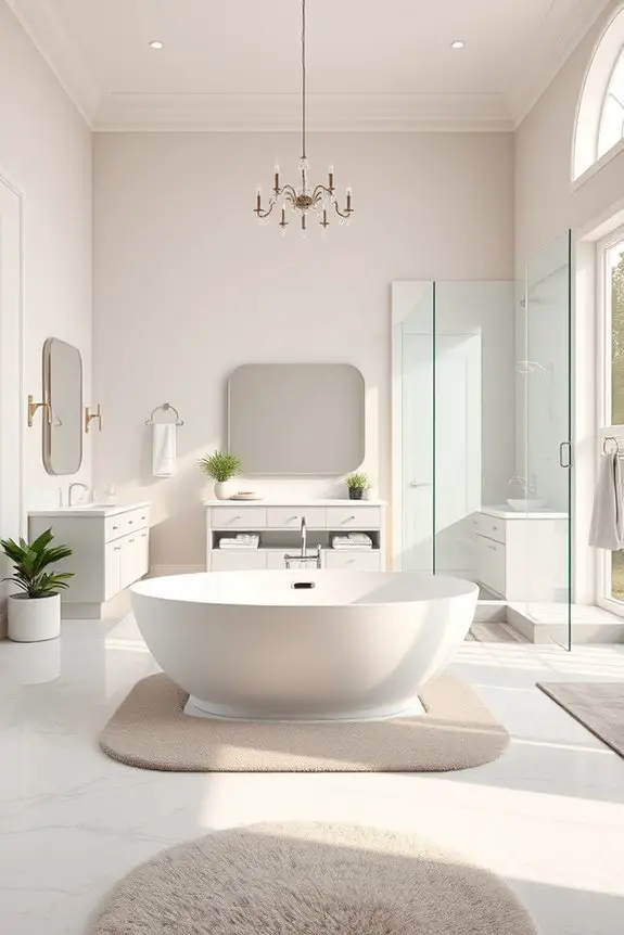 bright airy minimalist bathroom