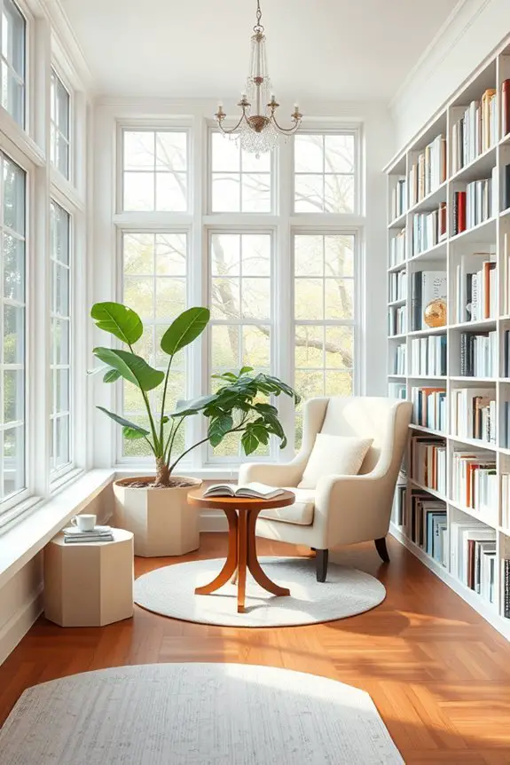 bright airy reading oasis