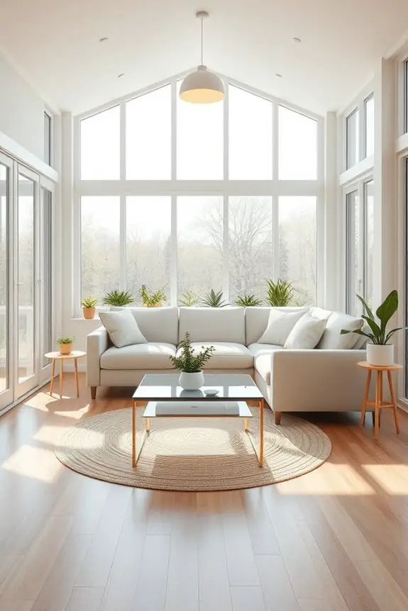 bright airy sunroom retreat