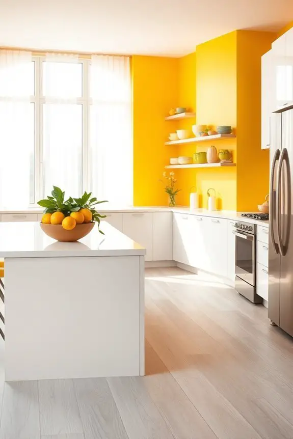 bright and cheerful kitchen
