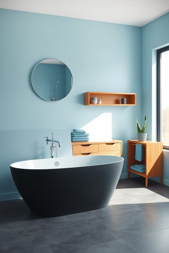 bright blue charcoal grey