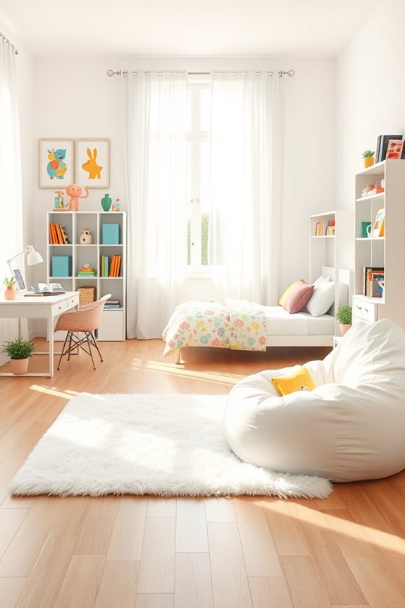 bright cheerful kids room