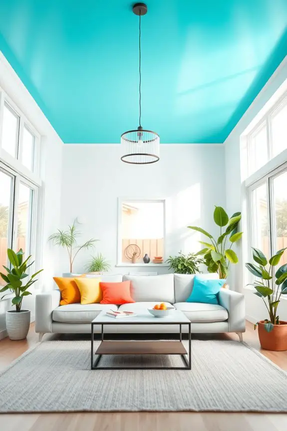 bright colors transform ceilings