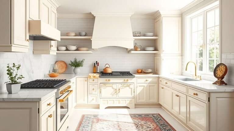 bright creamy kitchen designs