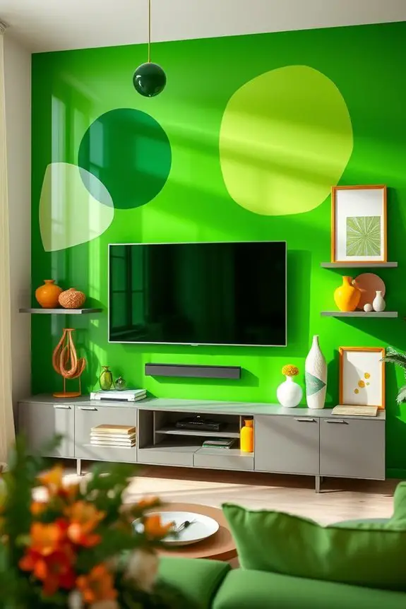bright green pop art
