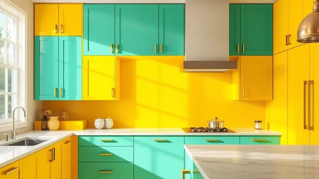 bright kitchen cabinet designs