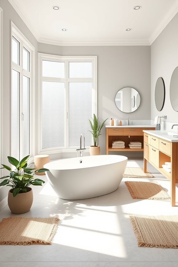bright open light filled bathroom