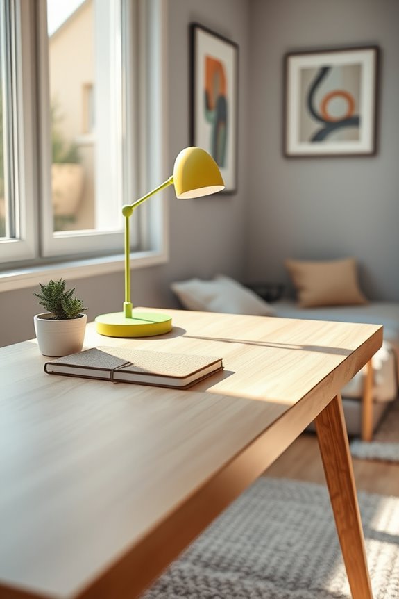 bright stylish desk lighting
