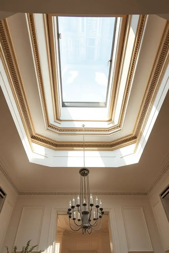 brighten spaces with skylights