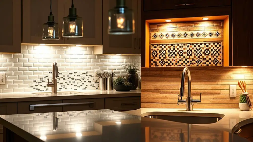 brighten up kitchen backsplashes