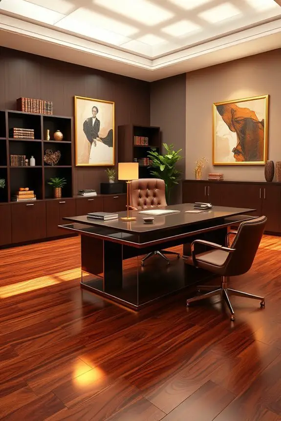 brown and gold decor
