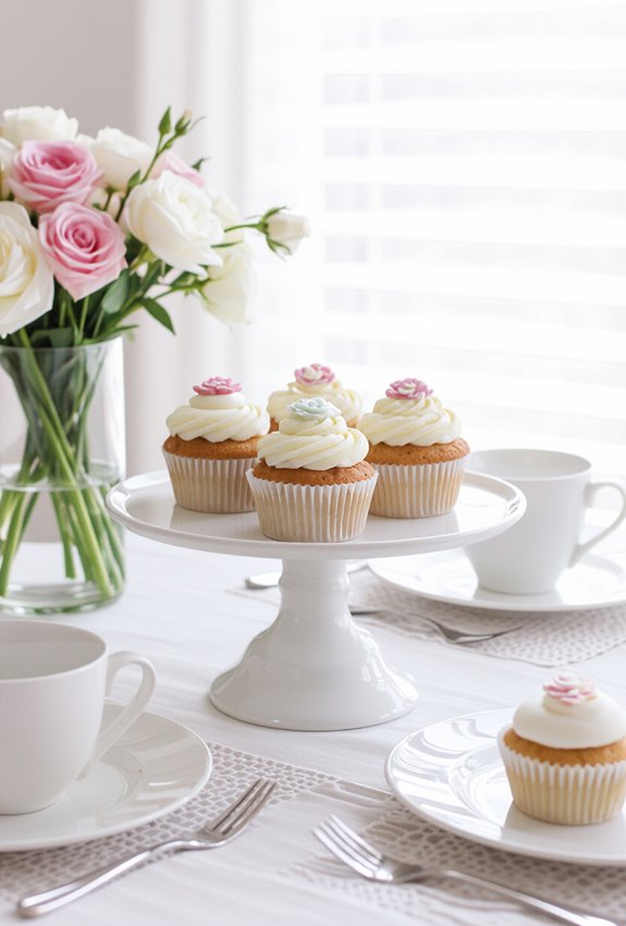 brunch themed cupcake decorating party