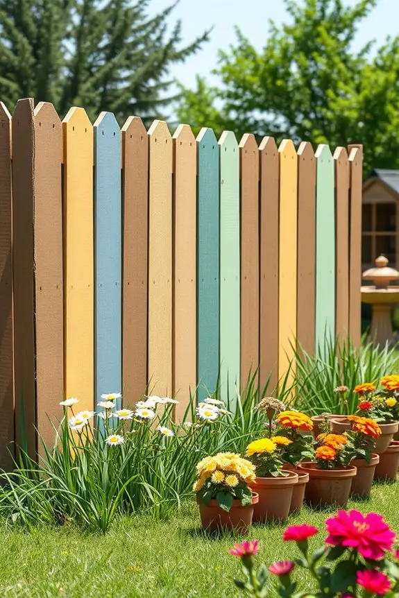 budget friendly cardboard fences
