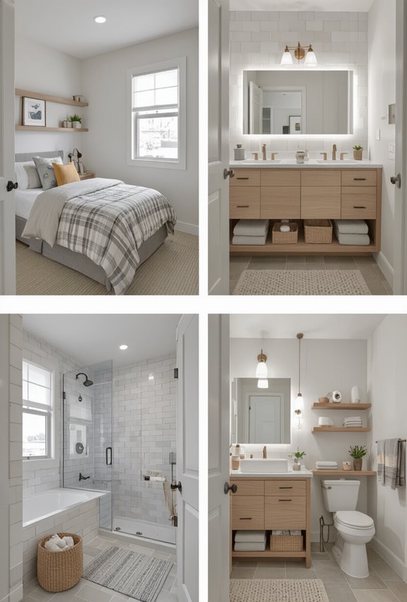 budget friendly cohesive bathroom upgrades