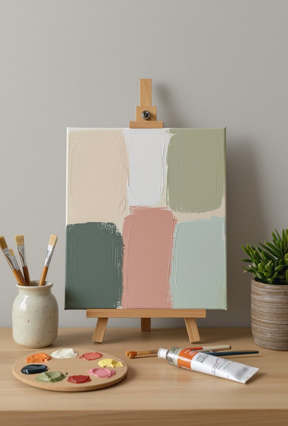 budget friendly diy abstract canvases