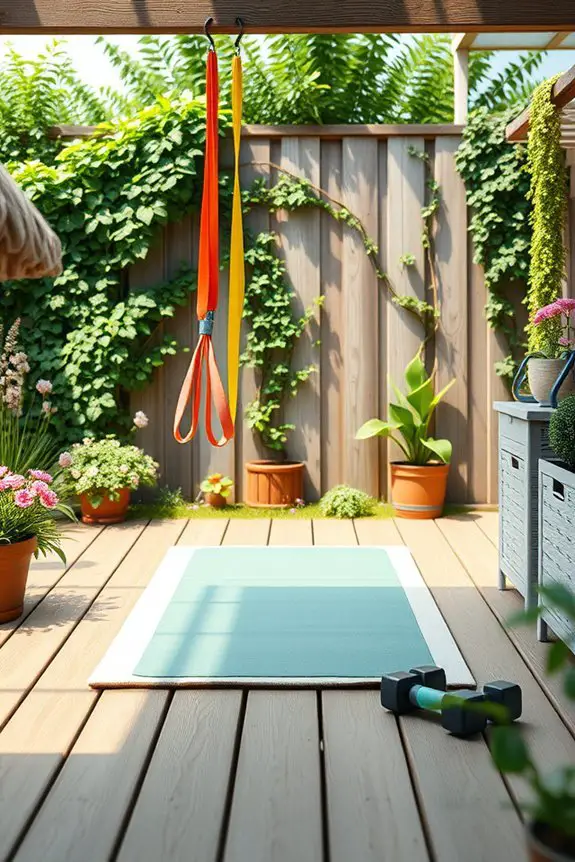 budget friendly garden gym setup