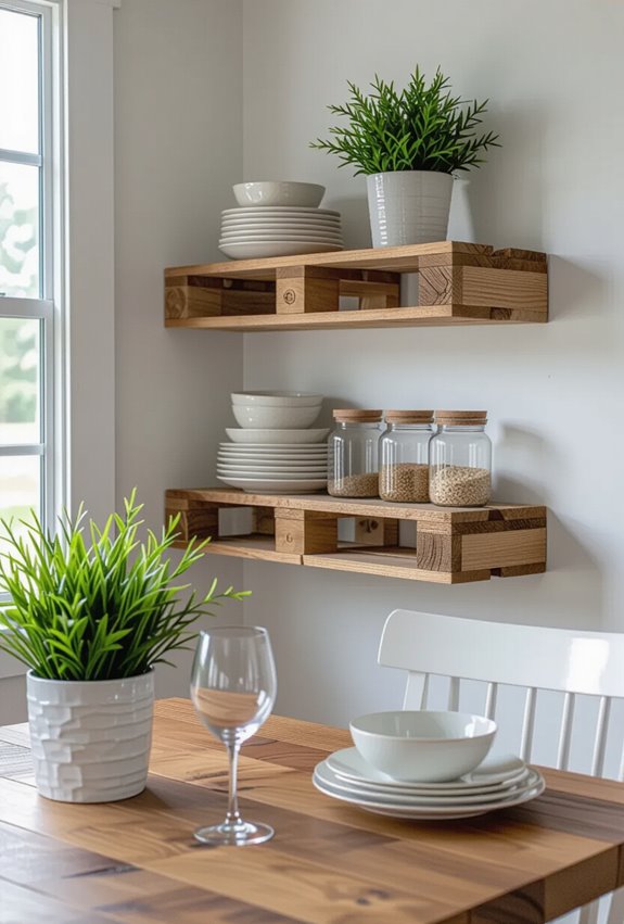 budget friendly modular pallet shelving