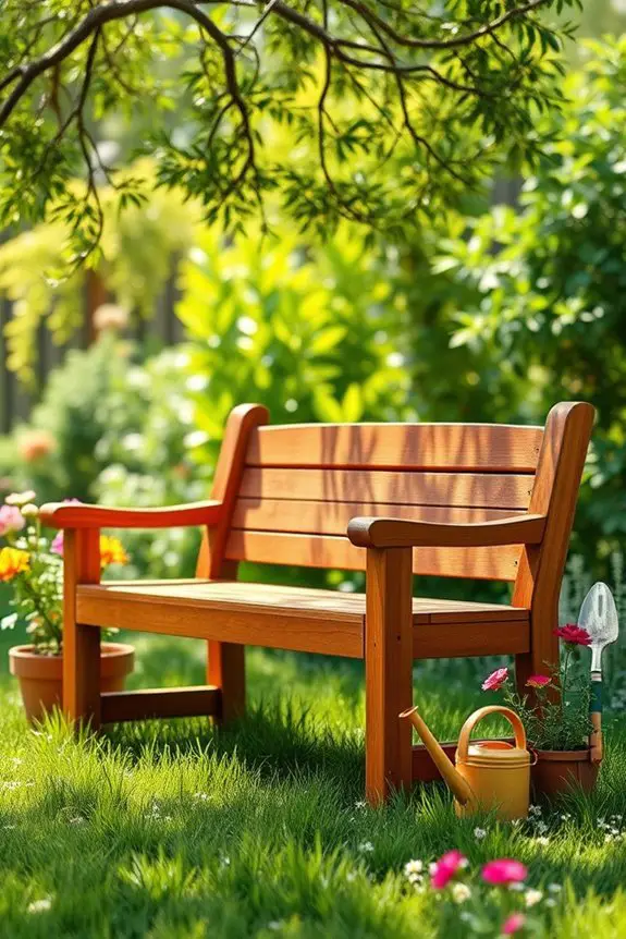 build a beautiful garden bench