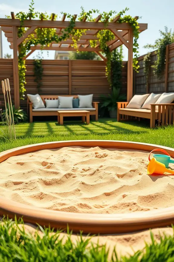 build a safe sand pit