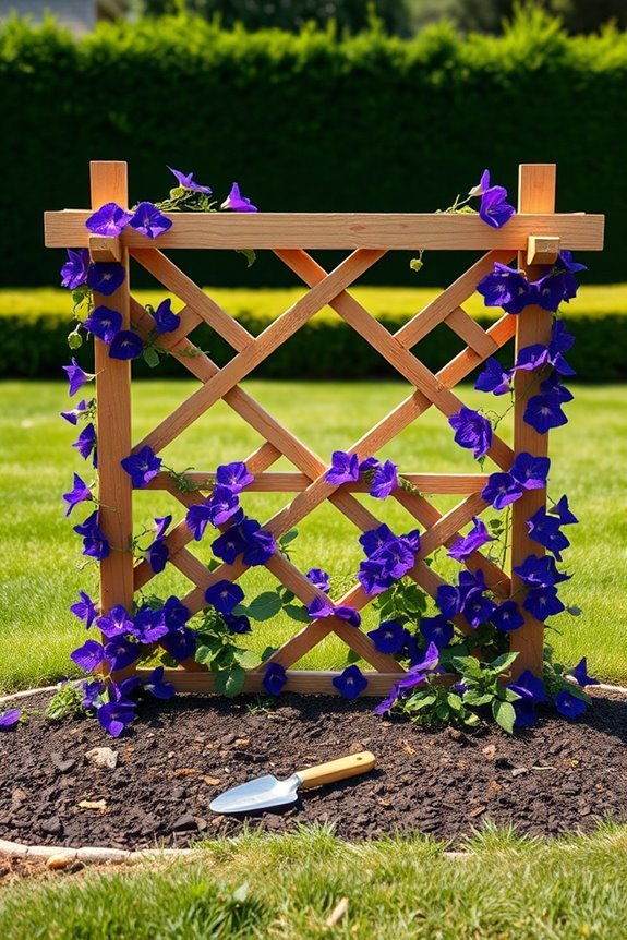 build a vertical garden trellis