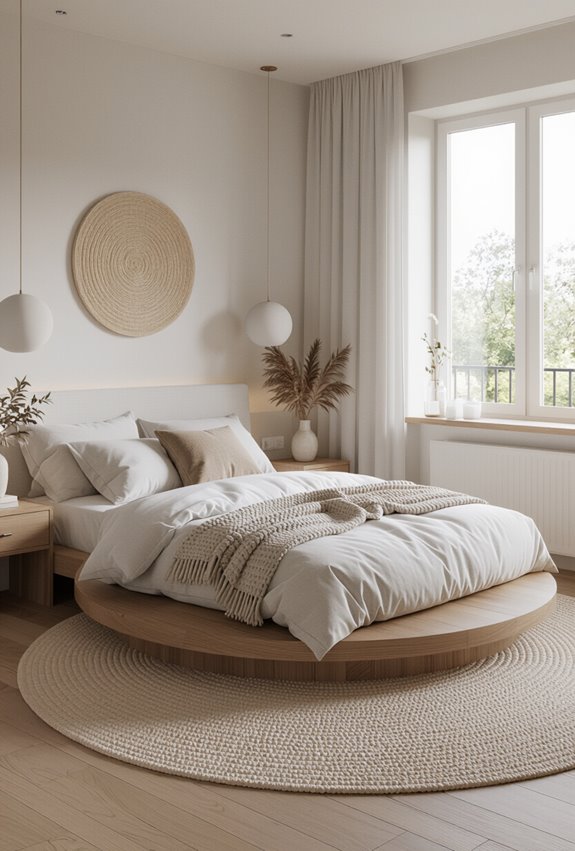 build custom round platform bed