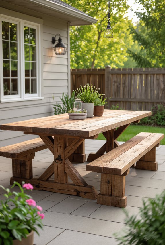 build sturdy rustic table