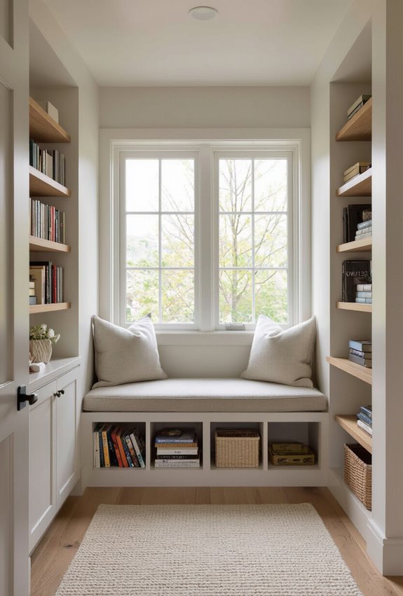 built in bay window bookseat