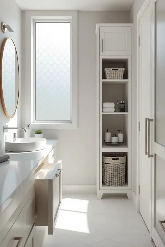 built in laundry storage solutions