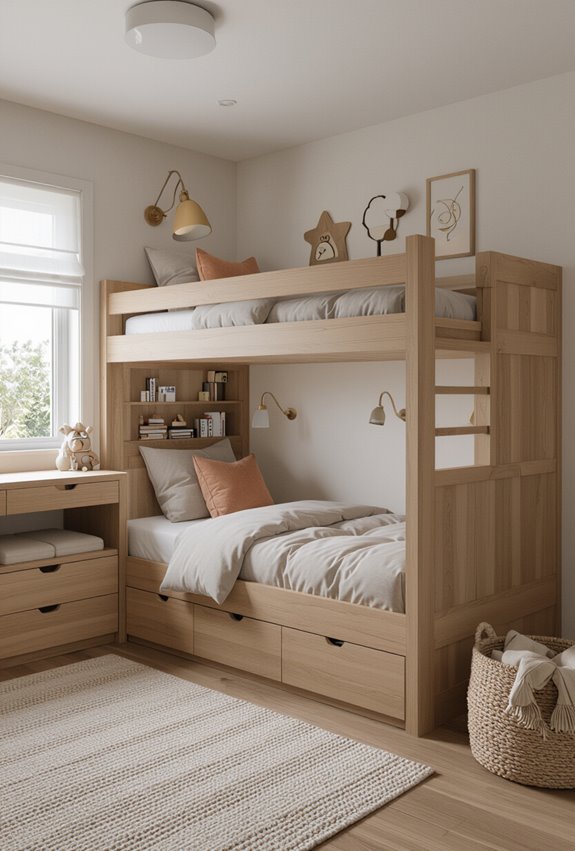bunk beds maximize functional space