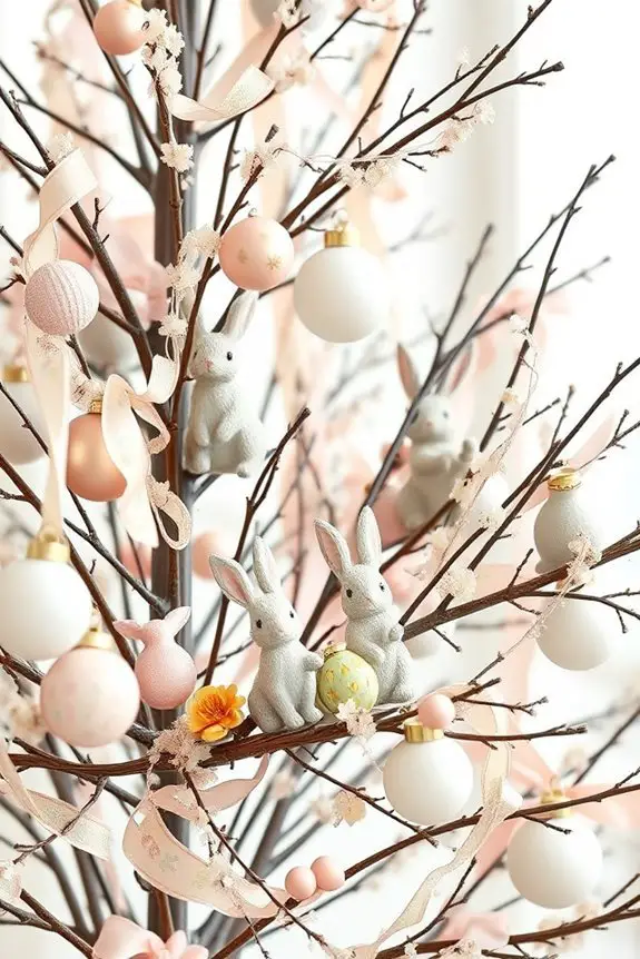 bunny figurines enhance decor