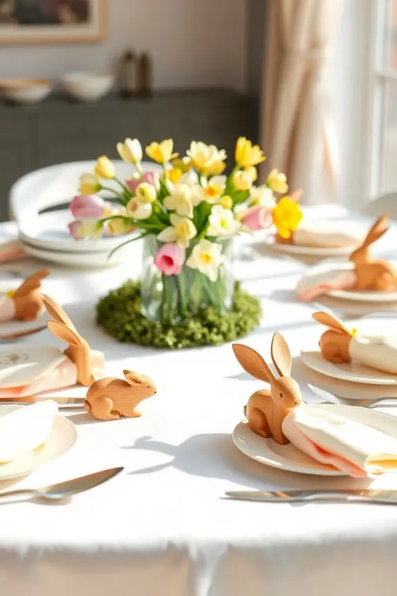 bunny napkin rings diy project