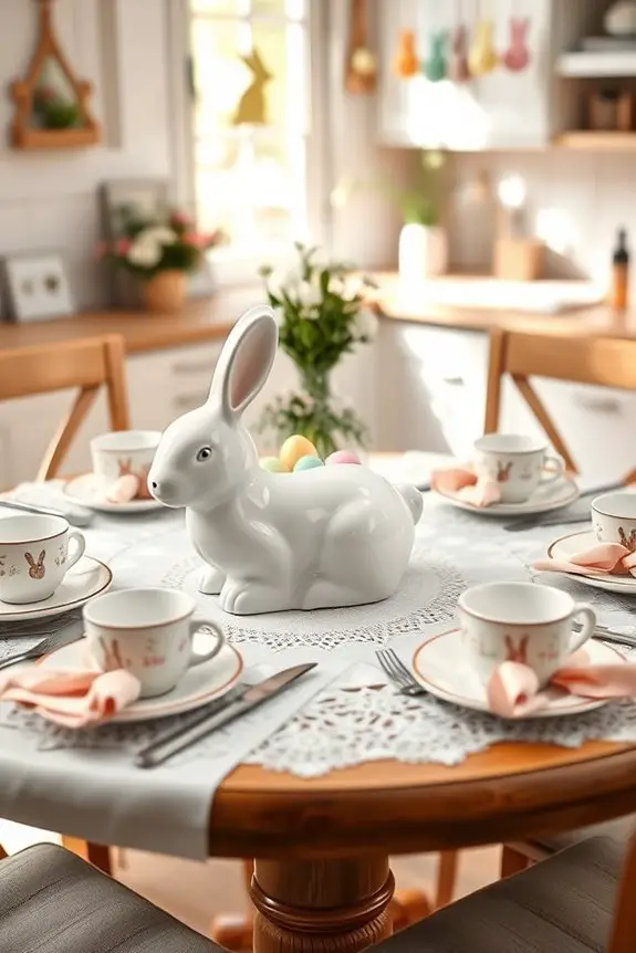 bunny themed festive dining experience